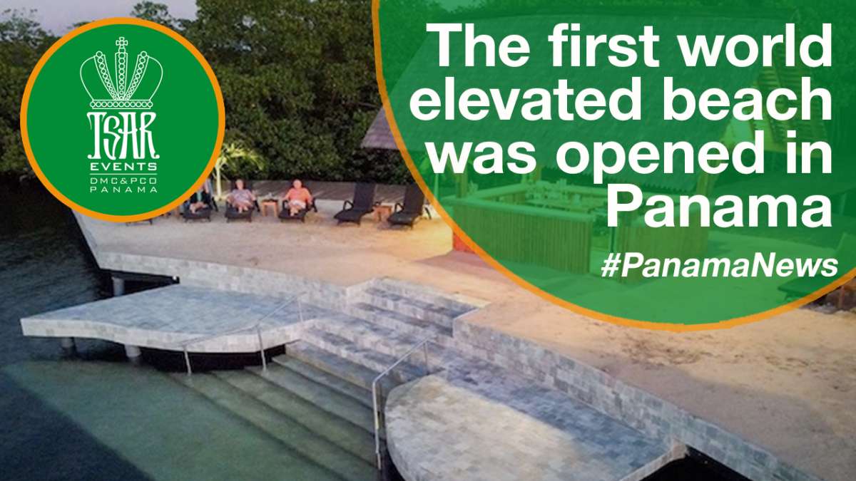 The first world elevated beach was opened in Panama
